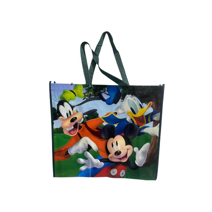 Legacy Licensing Partners Disney's Mickey Mouse, Donald Duck, and Goofy riding the Monorail at Disneyland Collectable Giant Extra Large 26" inch Reusable Tote Bag