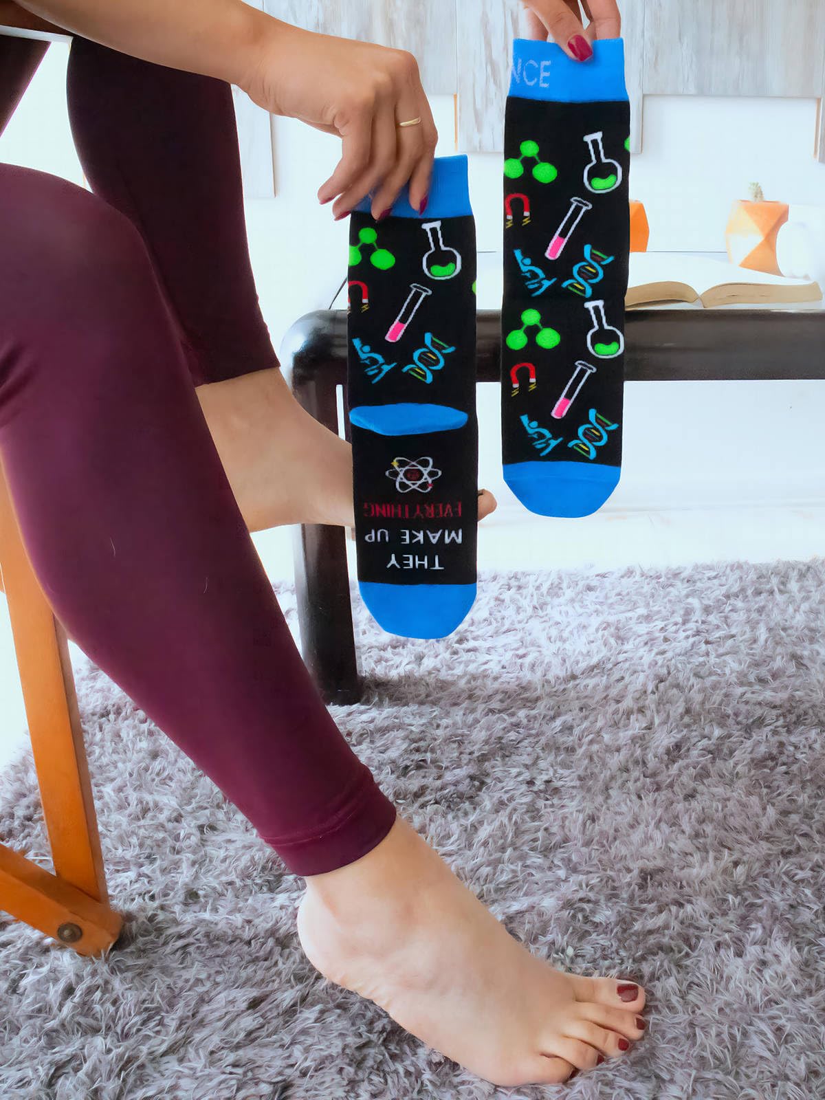 IRISGOD Funny Nerd Socks | Cool Stocking Stuffers | Holiday Gifts For Men and Women