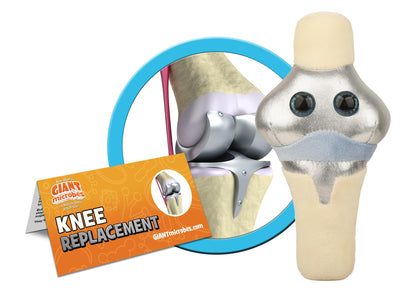 GIANT MICROBES Knee Replacement Plush, get Well Gift, Knee Replacement Gifts, Knee Injury, Chiropractor Gift, Orthopedic Surgeon Gifts, Physical Therapy, Chronic Pain
