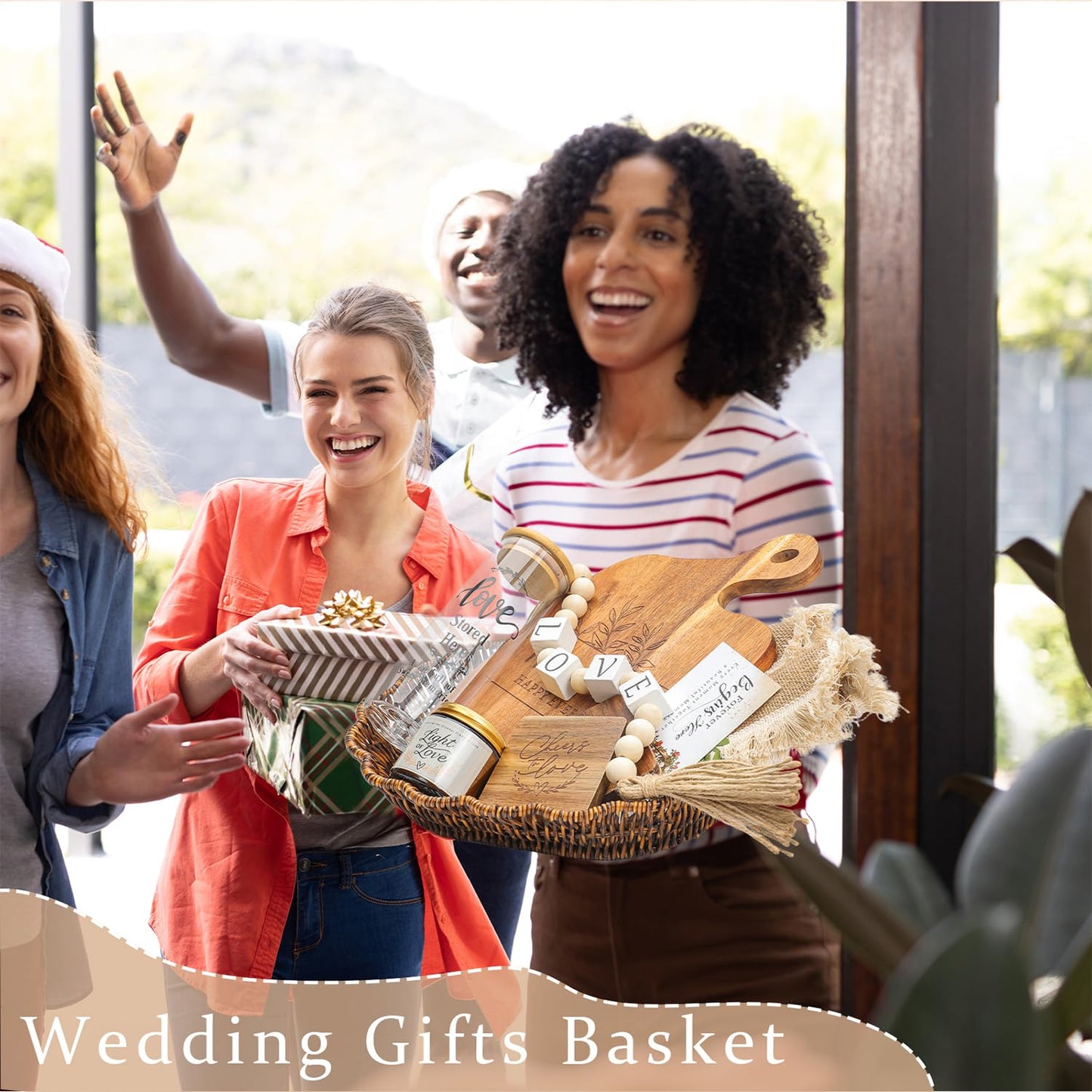 Wedding Gifts for Couples 2026, Gifts for couples,Bride Shower Gifts,Anniversary Engagement Gift,Mr and Mrs Cutting Board Basket Set