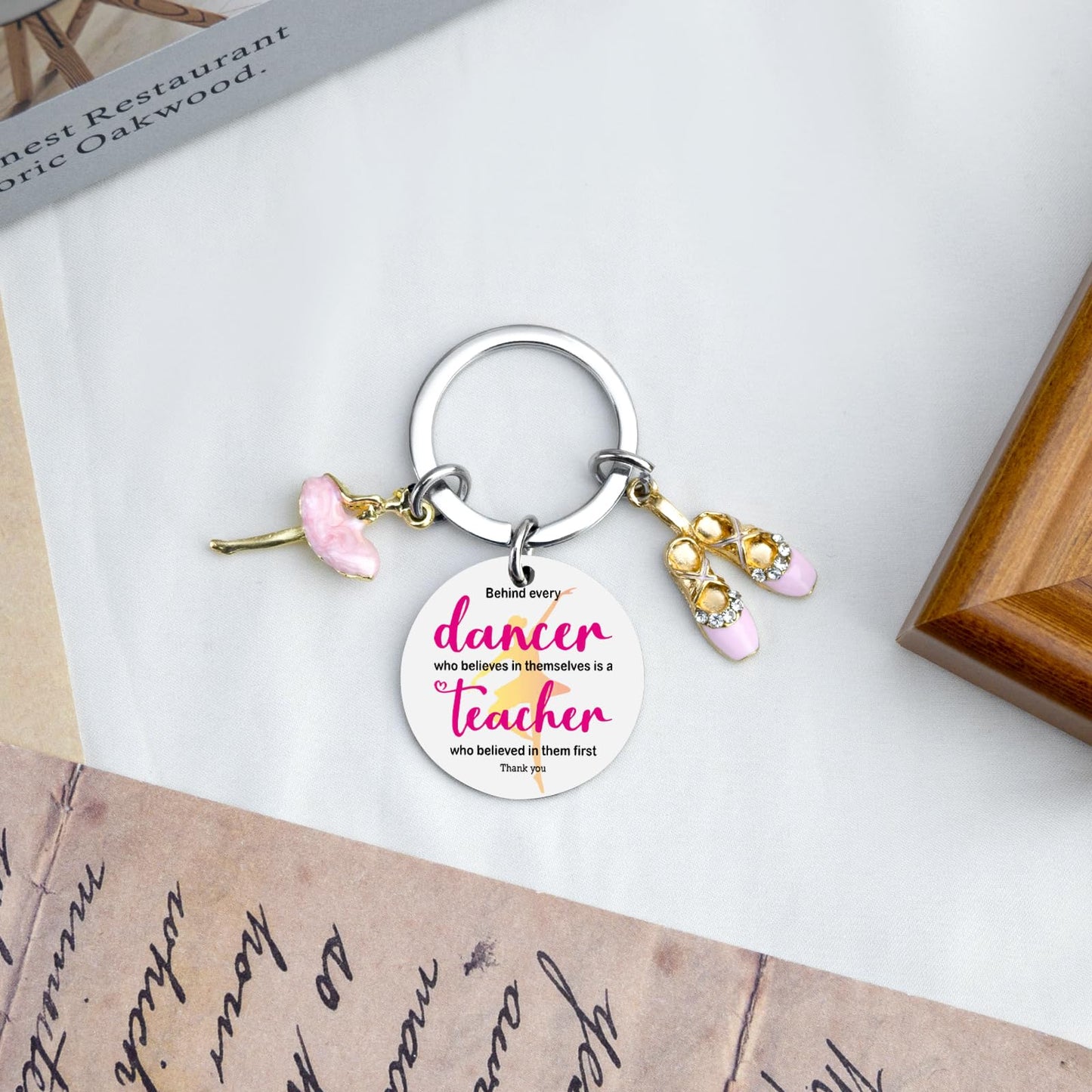 Dance Teacher Gifts Keychain Dance Teachers Appreciation Gifts Recital Gift For Girls Ballet Dancer Stuff Accessories Ballerina Present Behind Every Dancer Who Believes in Themselves Keychain