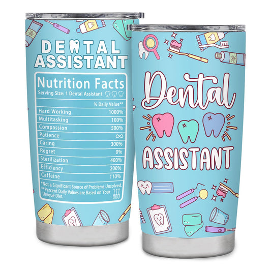 Dental Assistant Gifts for Women,Dental Assistant Appreciation Gifts,Dental Assistants Recognition Week Gifts,Dental Assistant Must Have Gift,Travel Coffee Tumbler Mug 20oz