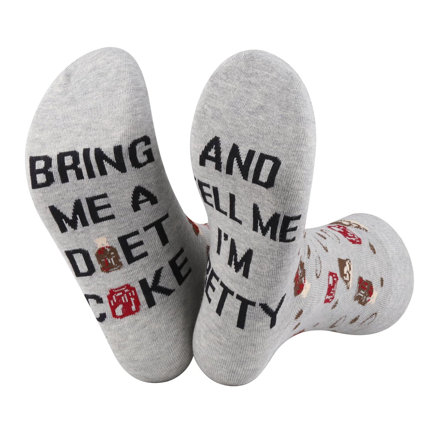 TSOTMO Drinking Gift Drinks Merch Novelty Socks Soda Gift for Soda Drinker Drinks Lovers Caffeine Free