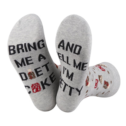 TSOTMO Drinking Gift Drinks Merch Novelty Socks Soda Gift for Soda Drinker Drinks Lovers Caffeine Free