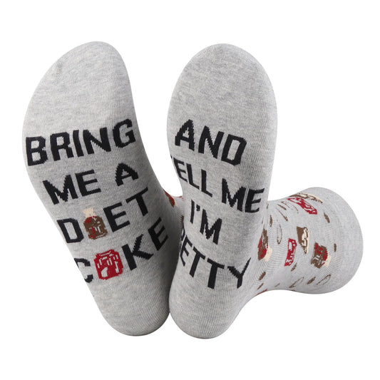 TSOTMO Drinking Gift Drinks Merch Novelty Socks Soda Gift for Soda Drinker Drinks Lovers Caffeine Free
