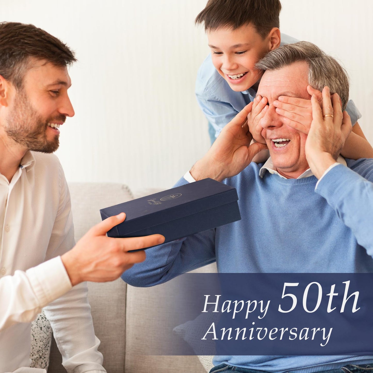 50th Wedding Anniversary Crystal Clock Gifts for Couple Parents, 50 Year Anniversary Wedding Gifts Quartz Clock Gifts for Husband Wife, 50th Wedding Anniversary Decorations
