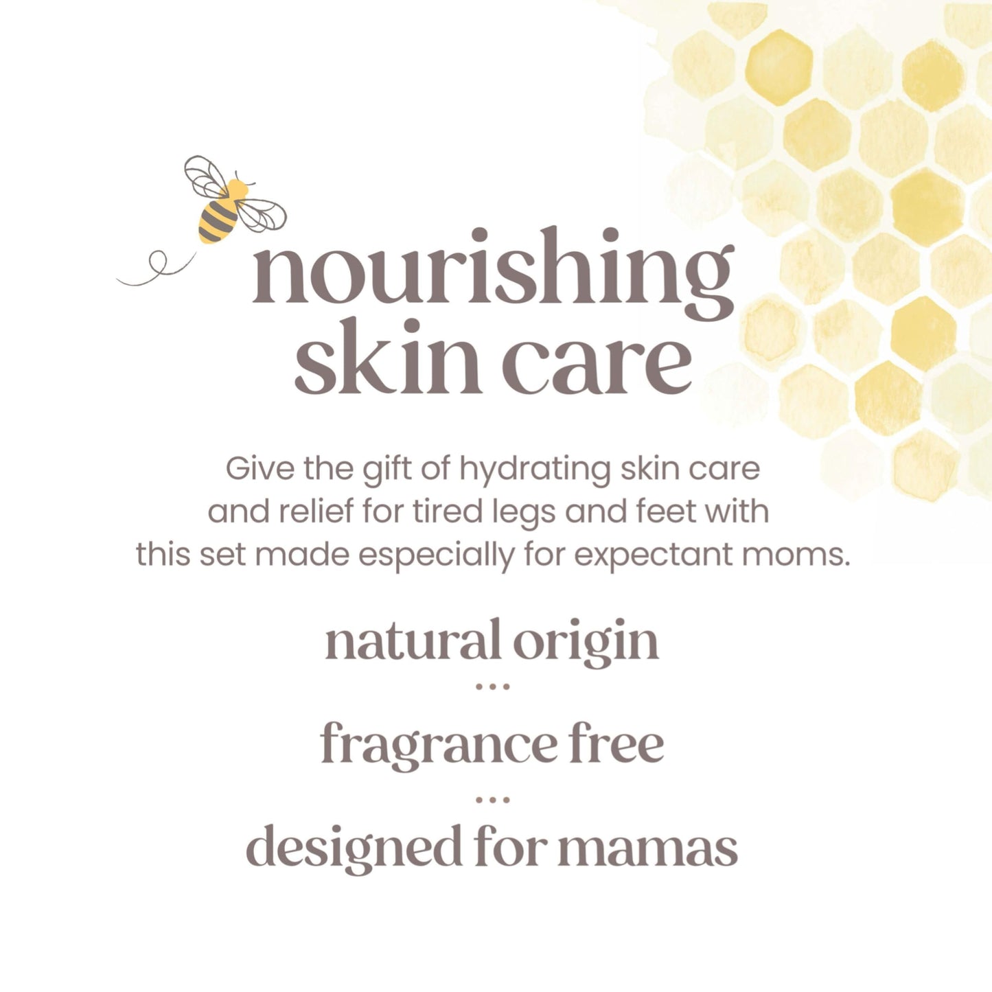 Burt's Bees Mama Gift Set, Includes Lip Balm, Leg and Foot Cream, and Belly Butter, Natural Origin Skin Care, 0.15 oz./3.38 oz./6.5 oz.
