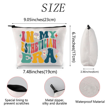 WSNANG Esthetician Makeup Bag Beautician Gift Beauty Artist Gift Beauty Skincare Cosmetic Accessories Pouch Makeup Artist Gift (Esthetician bag)