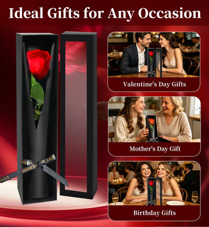 Preserved Flowers for Delivery,Red Rose Bouquets That Last 5 Years,Birthday Flowers Gifts for Women Mom Grandma Wife Friends,Mothers Day Roses Gift,Romantic Floral for Anniversary or Valentine’s Day