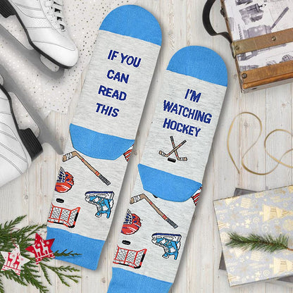 If You Can Read This Funny Socks, Novelty Beer Hockey Golfing Gaming Racing Pickleball Lovers Christmas Gift