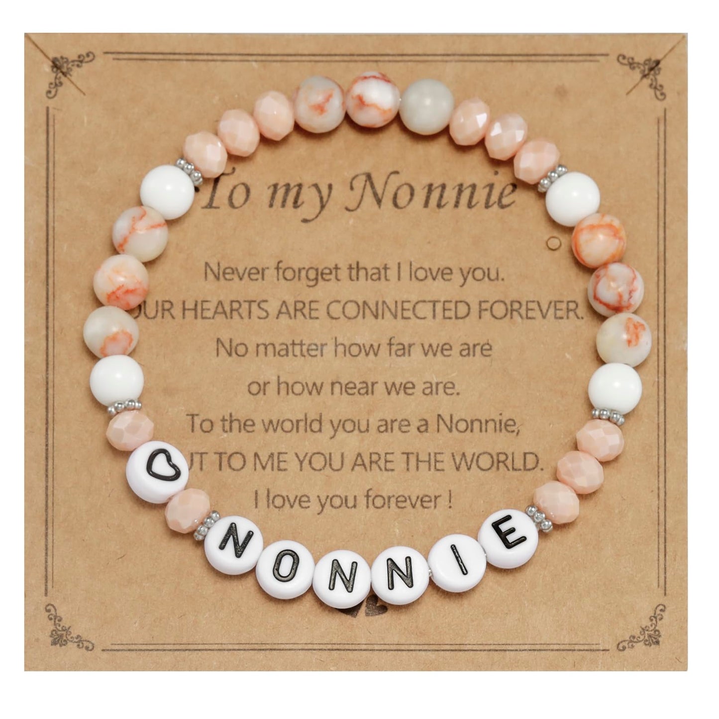 HUTIMY Nonnie Gift for Women from Grandkids Grandma Birthday Mothers Day Best Nonnie Bracelet