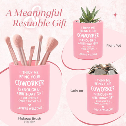 Coworker Birthday Gifts for Women, Funny Coworkers Candle 10Oz, Best Birthday Gift for Coworker Female, Work Besties, Cute Handmade Soy Wax Scented Candles