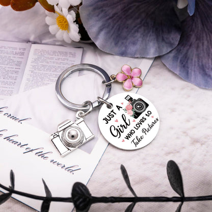 Photographer Gifts Cute Camera Keychain for Women Teen Girls Unique Photography Birthday Christmas Gift for Photographers Camera Lovers Women