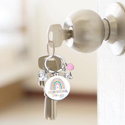 Occupational Therapy Gifts Therapist Keychain - Therapists Appreciation Gift for OT Professionals, Retirement Birthday Christmas New Year