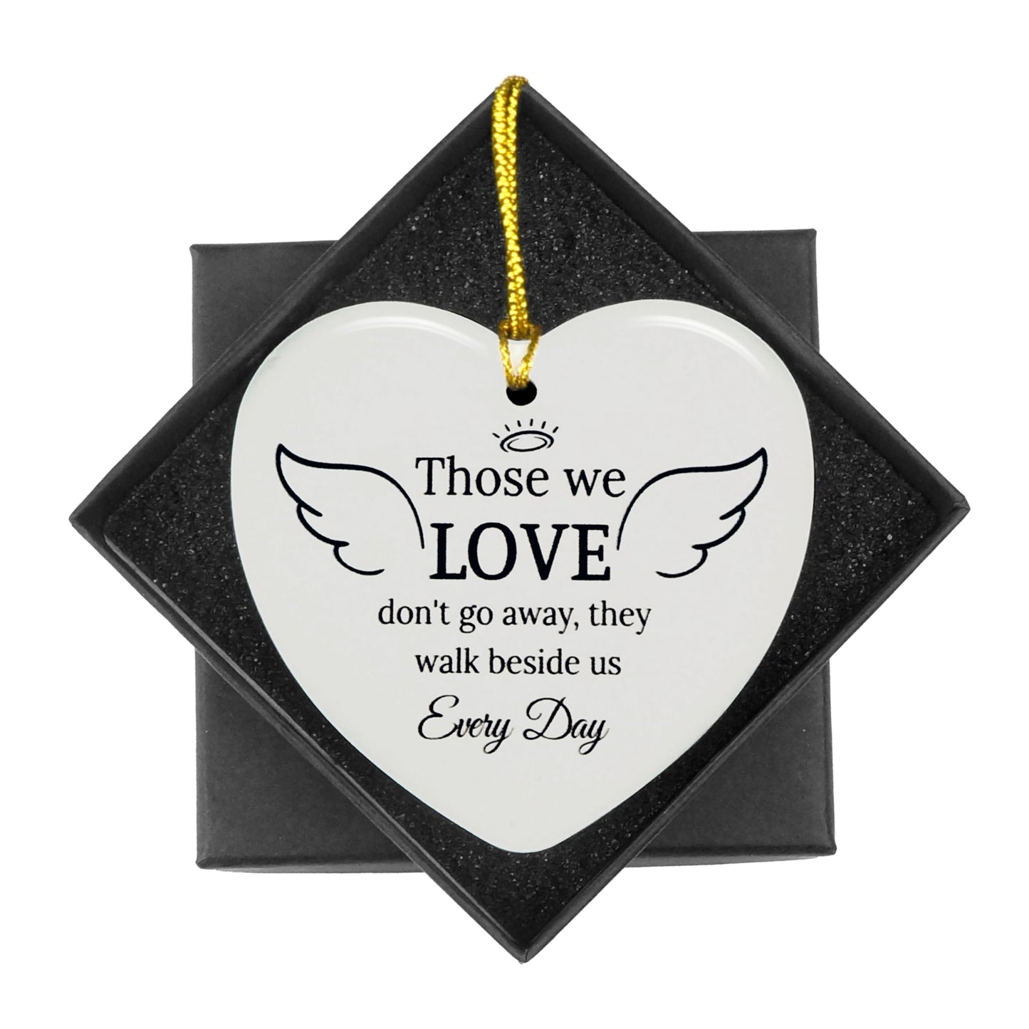 Sympathy Gifts for Loss of Loved One, Memorial Gift, Grief Ceramic Christmas Ornament Bereavement Gifts Idea Condolence Remembrance Gift for Loss of Mom Dad Friend Son Daughter Dog