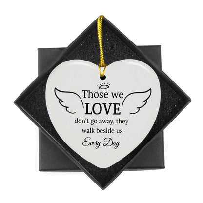 Sympathy Gifts for Loss of Loved One, Memorial Gift, Grief Ceramic Christmas Ornament Bereavement Gifts Idea Condolence Remembrance Gift for Loss of Mom Dad Friend Son Daughter Dog