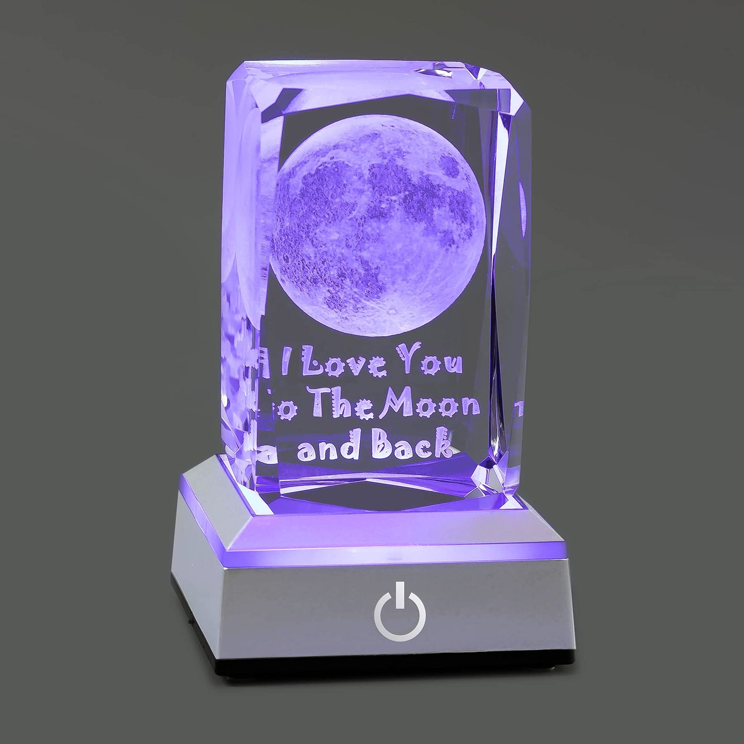 3D Moon Crystal Night Light, Perfect Mothers Day Gifts for Wife Her Mom from Daughter Husband Son，Mother's Day Ideas Unique Anniversary Birthday Decolamp Presents