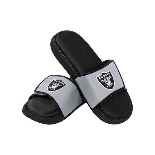 FOCO mens NFL Team Logo Sport Shower Foam Slide Flip Flop Sandals