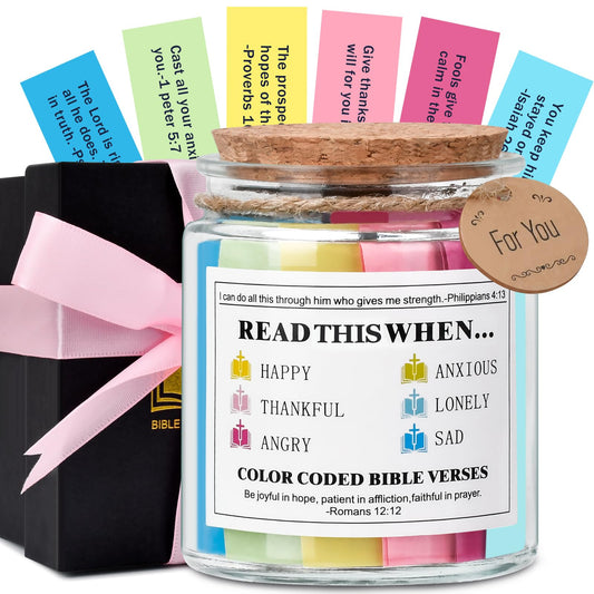 Graduation Gifts for Women Her - Bible Verse Jar Christian Gifts for Women Sister Mom Wife Daughter Dad, Fathers Day Birthday Christmas Stocking Stuffers Mothers Day Presents Religious Jar