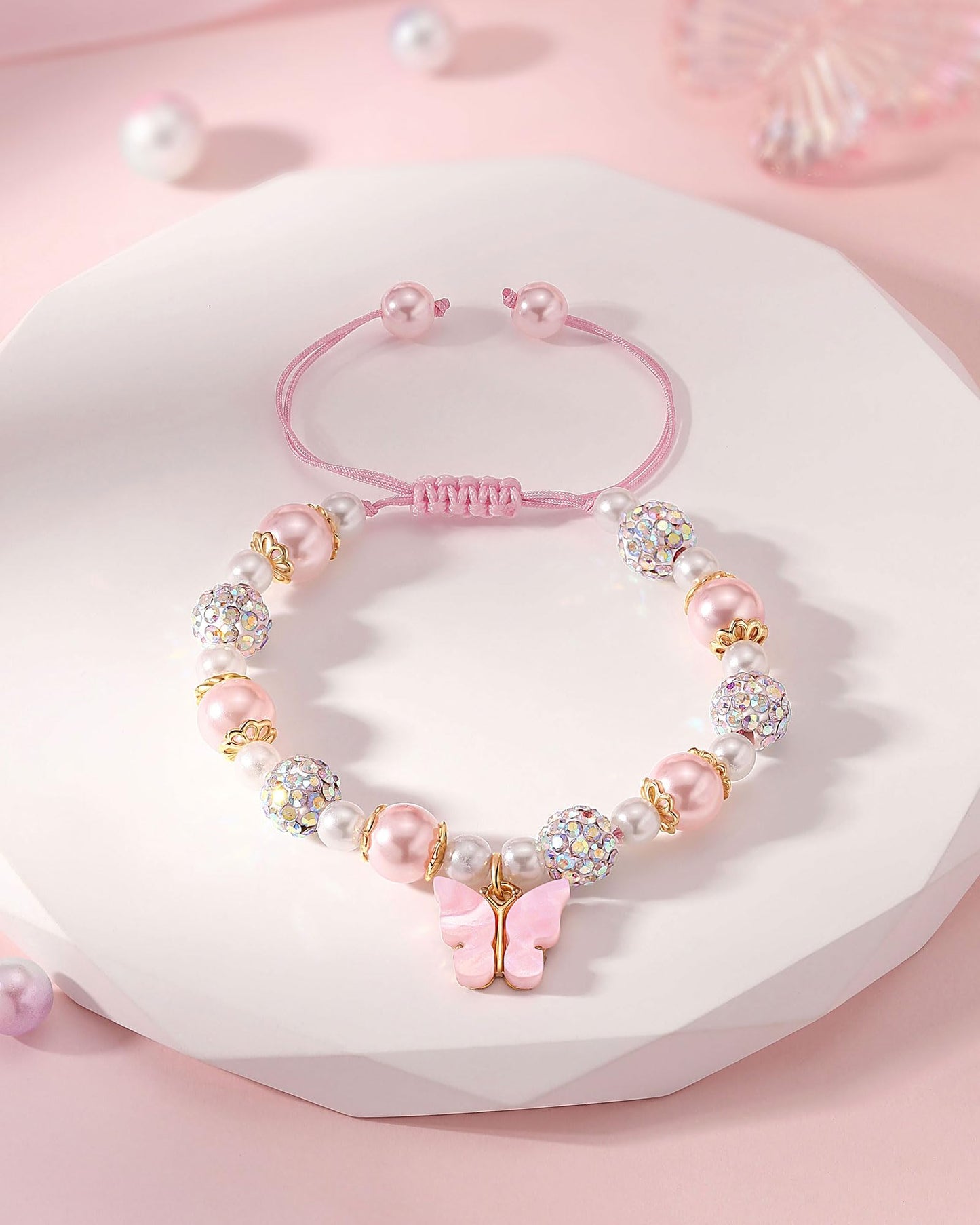 Butterfly Bracelet Gifts for Granddaughter Niece-Birthday, Christmas Jewelry for Girls