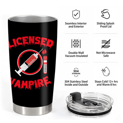 Phlebotomy Gifts, Phlebotomist Graduation Gifts, Nurses Week Day Gifts, 20oz Stainless Steel Tumbler with Lid Straw