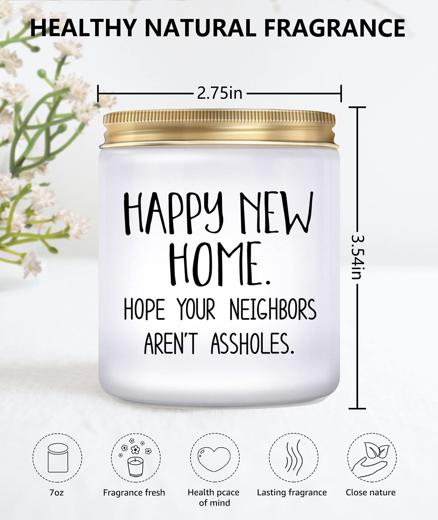 House Warming Gifts for New Home - Housewarming Gift, Funny Housewarming Presents, New Home Owner Gift, New House Present, Lavender Candles