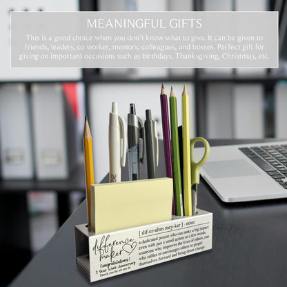 1 Year Work Anniversary Decorations Gifts for Her, Him, Employee, Boss, Coworker, Leader, 1st 1 Year Work Anniversary Decor Appreciation Thank You Gifts Pencil Holders & Pen Holders ASB59