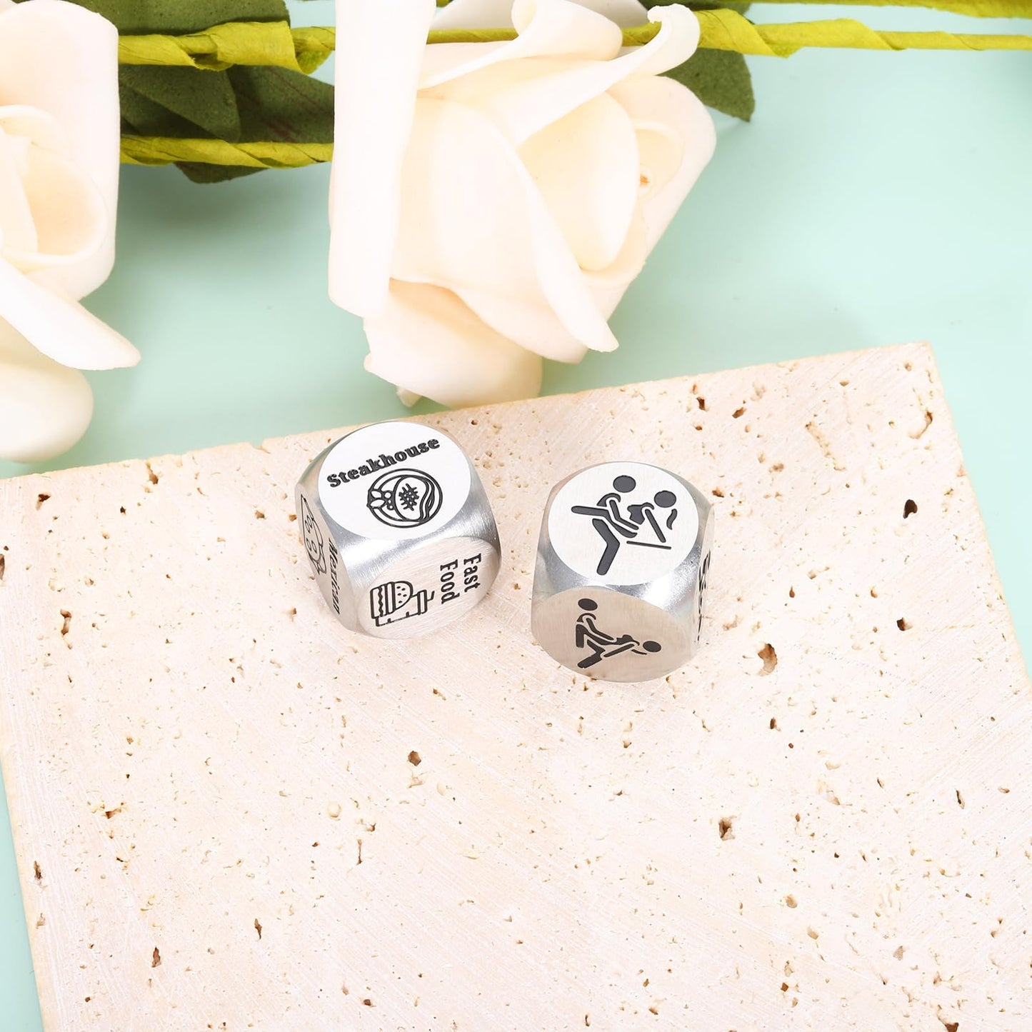 Sexy Position Dice for Husband Valentines Day Gift for Men Adult Games for Couples Date Night Valentines Day Gifts for Couples Game for Adults Naughty Date Night Dice Gift Ideas for Husband Wife 2 Pcs