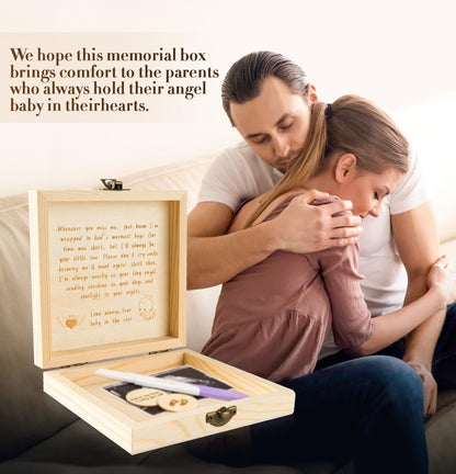 Miscarriage Memorial Box - Baby Keepsake Box for Mothers Parents, Pregnancy/Infant Loss Angel Baby Memory Loss of Baby Sympathy Gift Bereavement