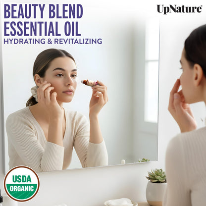 UpNature Self Care Essential Oil Roll On Set (3 Pack) – Relaxation Gifts for Women – Essential Oils Aromatherapy Rollers - Breathe, Beauty & Calm