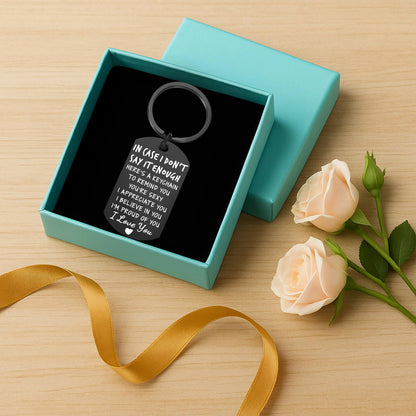 Coolvy Valentines Day Gifts for Him Drive Safe Keychains for Boyfriend Husband Birthday Anniversary Christmas Gifts From Wife
