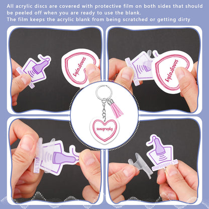 Equsion 24 Pcs Sonographer Keychains Gifts Funny Ultrasound Tech Gifts Ultrasound Tech Keychains Party Favors Sonography Party Supplies with Tassel for Medical Student Graduation Women Men