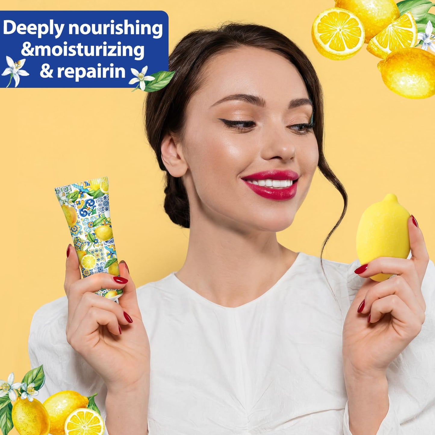 50 Pcs / 25 Sets Capri Lemon Baby Shower Party Favors for Guests Sweet One Italian Lemon Shaped Soaps Bridal Shower Return Gifts Amalfi Themed Hand Cream for Bridal Wedding Gender Reveal