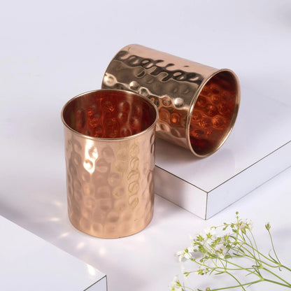 Real Copper Cups - Pure Copper Drinking Mugs, Copper Glasses & Coffee Mugs - Perfect Gifts