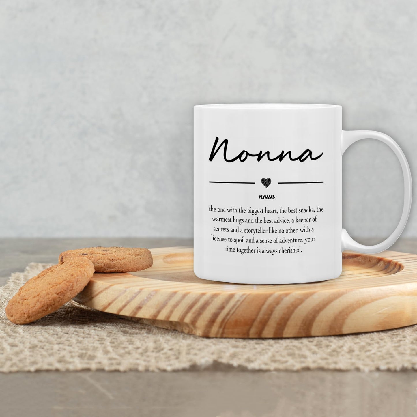 QASHWEY Nonna Gifts Coffee Mug, Gifts for Nonnas Grandma from Grandkids Grandchildren, Grandma Coffee Mug, Mothers Day Mugs Tea Cup Gift for GrandmaNonna, Nonna Definition CoffeeCup Ceramic 11oz