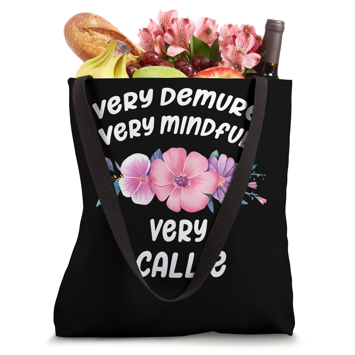 Callie Personalized Very Demure Very Mindful Callie Name Tote Bag