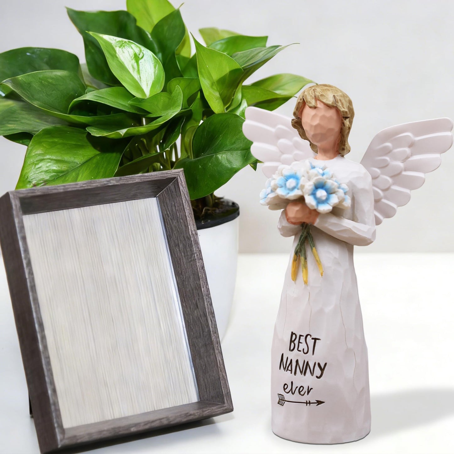 AUKEST Nanny Gifts, Gifts for Nanny, Gift for Grandma on Mothers Day, Sculpted Hand-Painted Figure