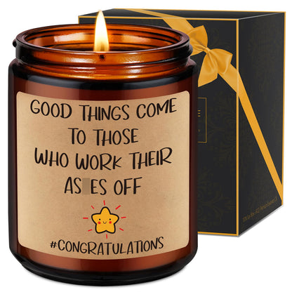 Fairy's Gift Congratulations Candles, Congrats, New Job Promotion Gifts for Women Men, Friend, Coworker, Work Bestie, Funny New Business Owner Congrats Gifts, Congratulations on Your Promotion