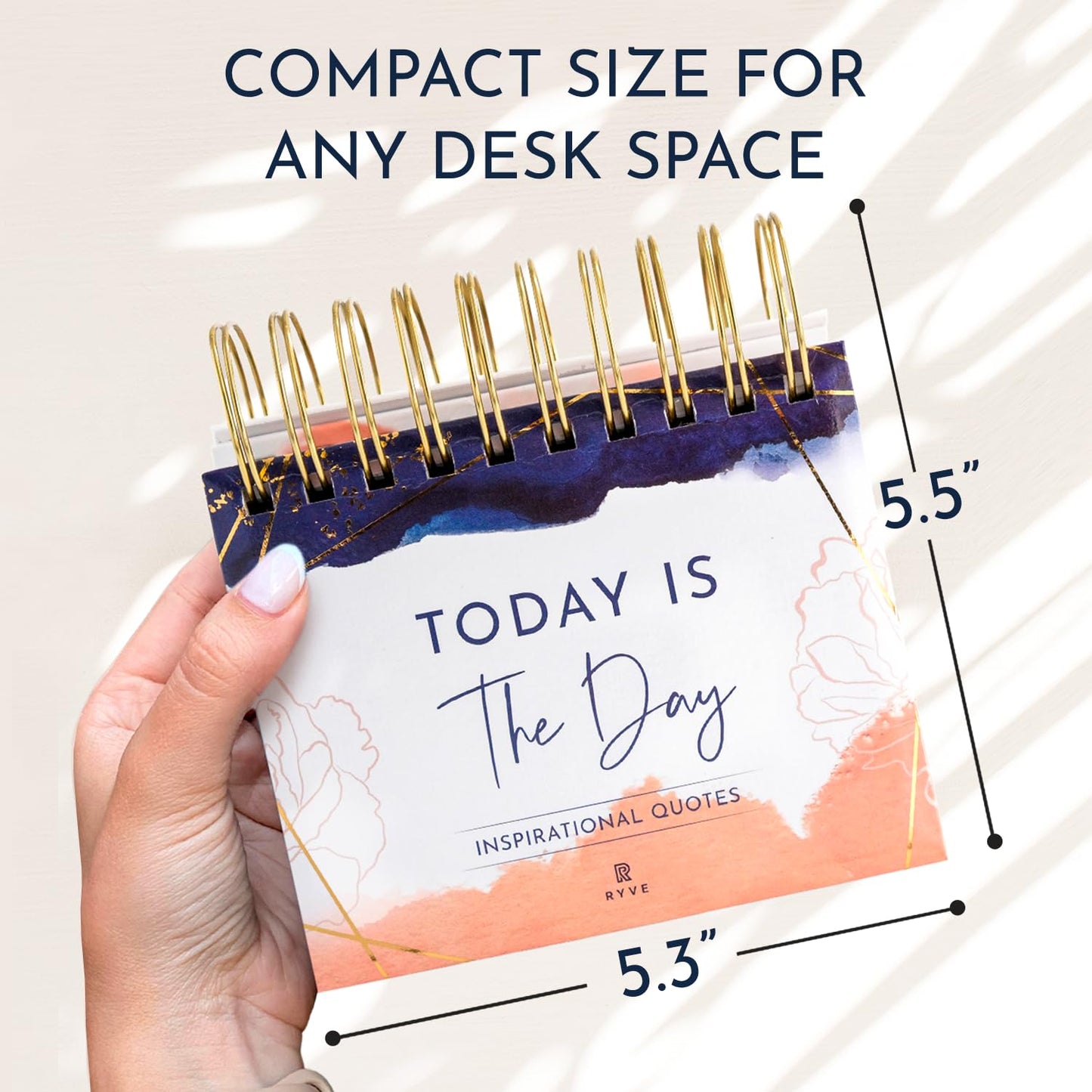 Motivational Daily Flip Calendar with 366 Inspirational Quotes – Inspirational Gifts for Women, Perpetual Desk Calendar, Office Decor for Women, Daily Affirmations, Motivational Desk Decor