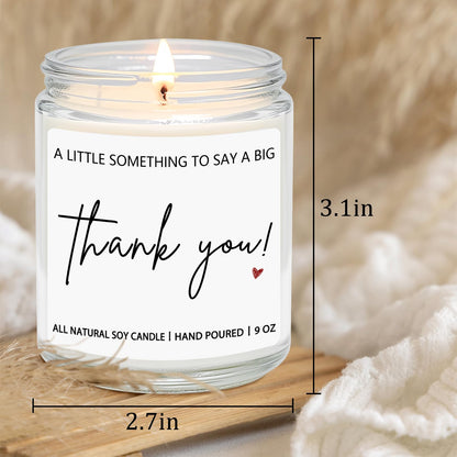 Thank You Hostess Gifts for Women, Funny Appreciation Gift for Friends Teacher Mom, Coworkers, Nurse, Employee, Boss- Lavender Scented Candles