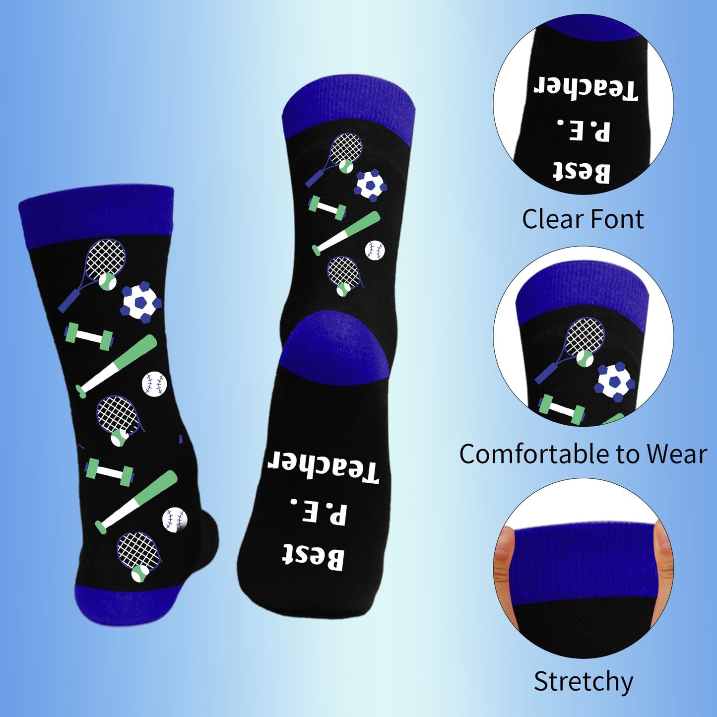 Gifts for Teacher - Teacher Appreciation Thank You Birthday Retirement Christmas Valentine End of Year Gifts,Socks