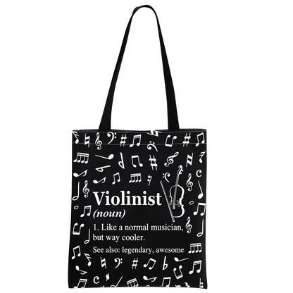 MINIGIU Violinist Gift Violinist Appreciation Gift Violin Lover Gift Violinist Tote Bag for Violin Player