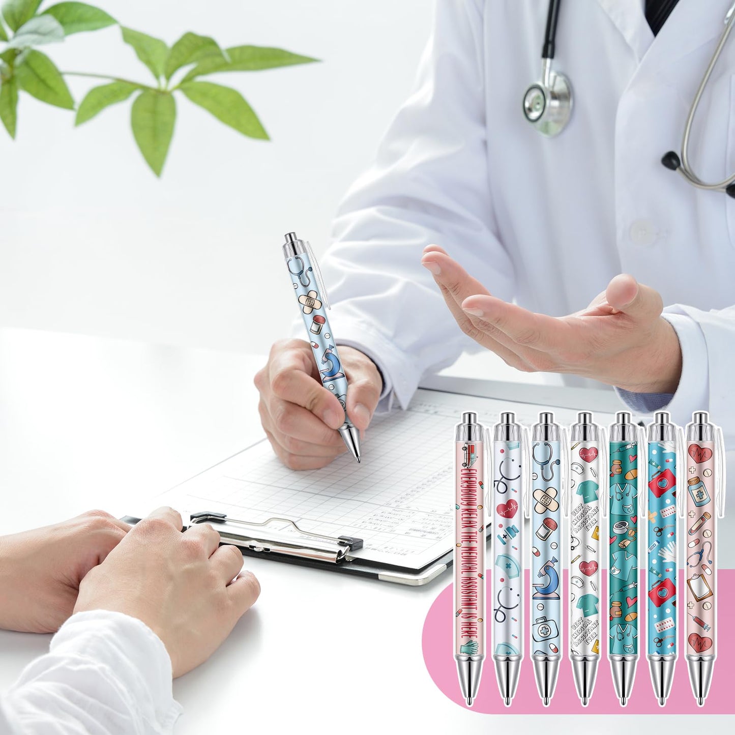 Sayglossy 36 Pcs Medical Assistant Gifts Bulk Ma Cma Ballpoint Pens for Women Men Black Ink Pens Ma Gifts for Birthday National Nurses Week Medical Assistants Week