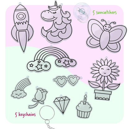 Dan&Darci Diamond Art Kit for Kids - Gem Painting - Arts & Crafts Kits for Ages 6-12 - Gifts for 6, 7, 8, 9, 10, 11, 12 Year Old Boy & Girl - Girls Birthday Toys Gift Ideas - Craft Activities