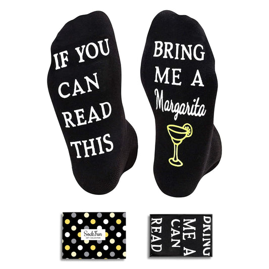 sockfun Drink Gifts for Men - Funny Margarita Socks for Drink Lover