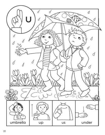 ABC Sign and Color: A Beginner's Book of American Sign Language (Dover Kids Activity Books)