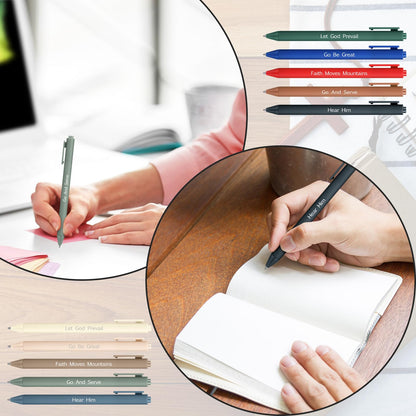 Tenceur 20 Pcs LDS Mormon Pens Lds Youth Theme Ballpoint Pens Bishop Christian Faith Baptism Gifts for Women Men Teens Office School