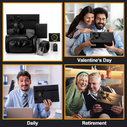 Glitopper 11 Pcs Birthday Gifts for Men Father Gifts Box for Men Self Care Gift Baskets Set for Dad Husband Boyfriend