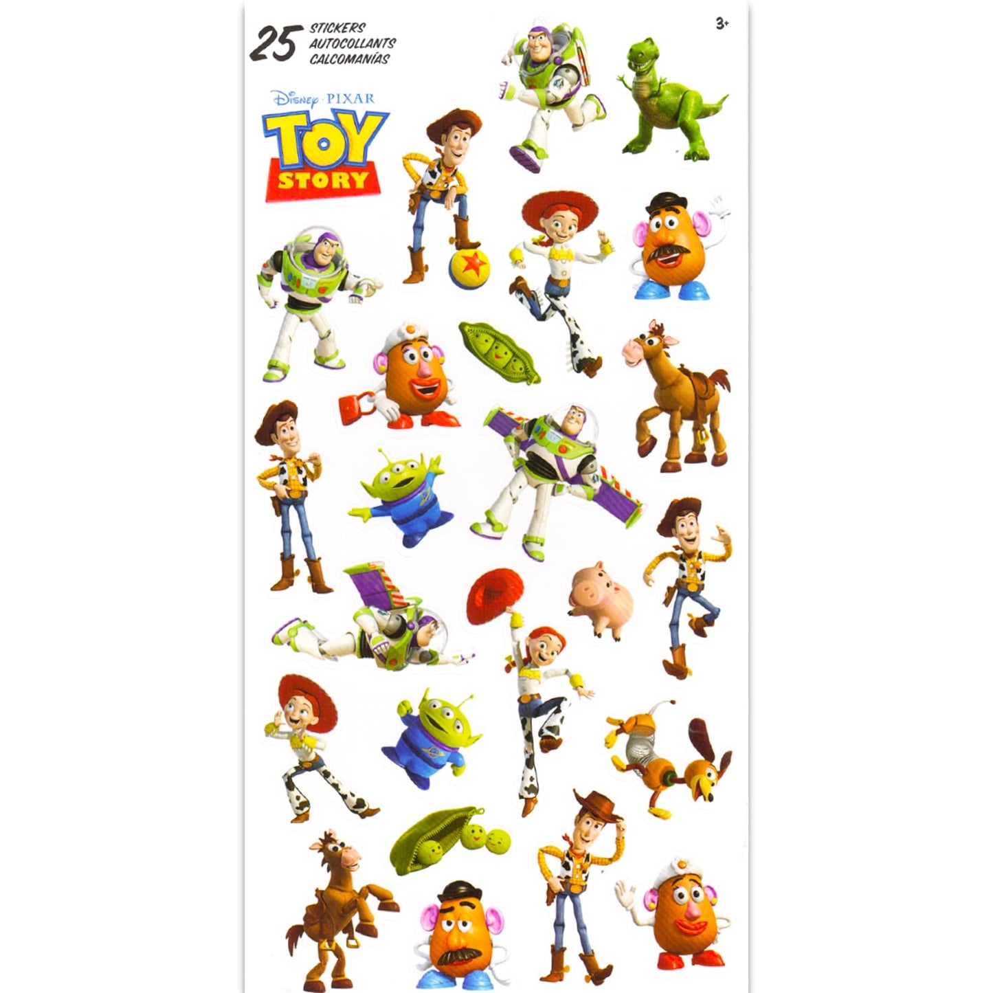トイストーリー Toy Story Tote Bag with Stickers - Deluxe Reusable Tote Bags Featuring Buzz, Woody, and More (Toy Story Party Supplies)
