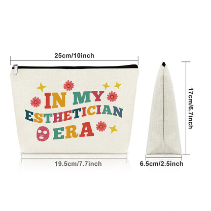 Sazuwu Esthetician Gifts for Women Makeup Bag Graduation Gifts for Her Makeup Artist Skin Therapist Cosmetic Bag Dermatologist Doctor Gifts Christmas Birthday Present for Beautician